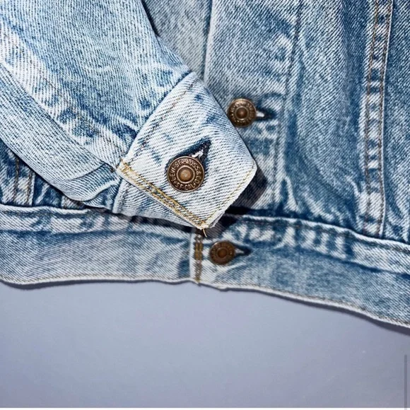 Levi's Trucker Denim Jacket Vintage 90s - Picture 7 of 7